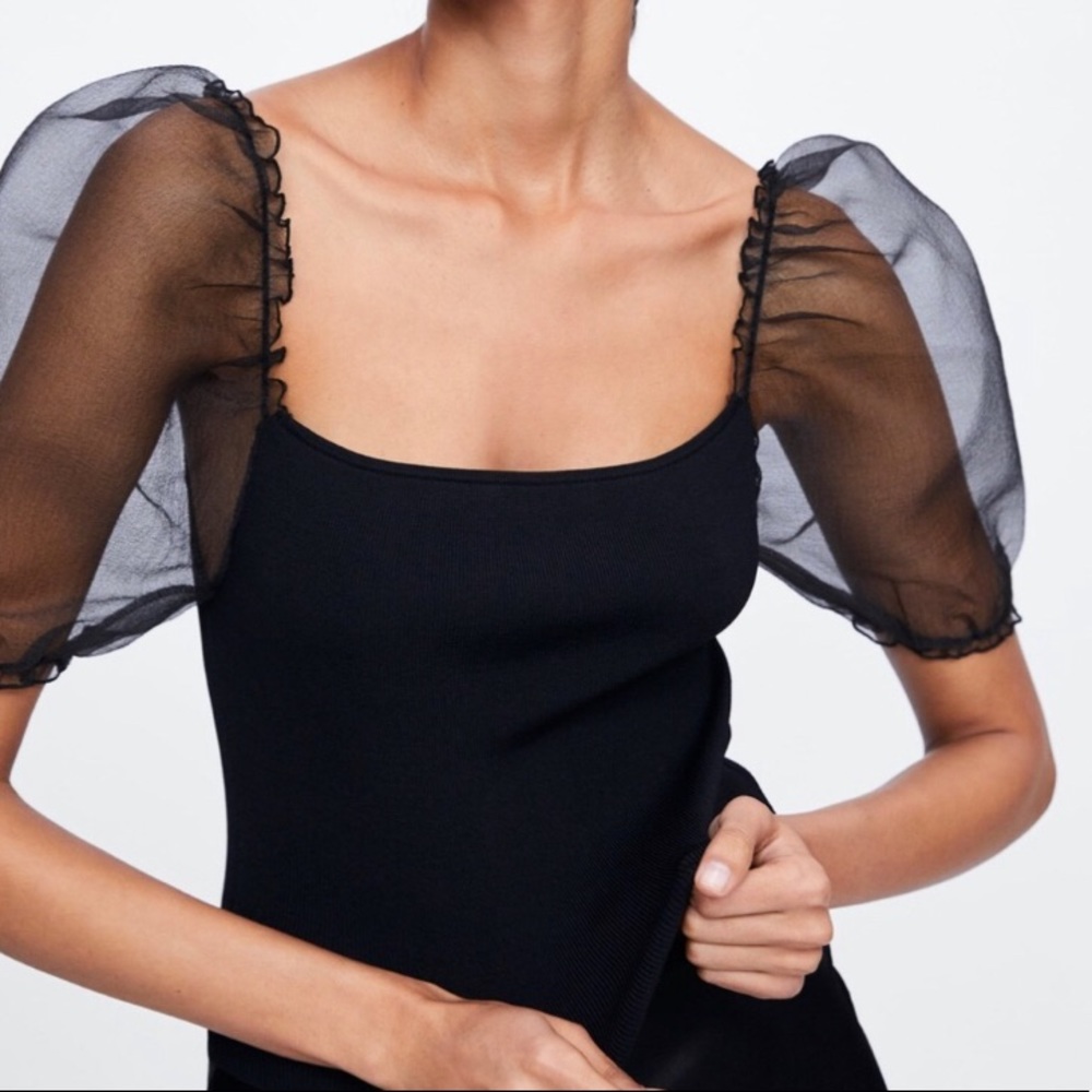 Zara Puff Sleeved Top